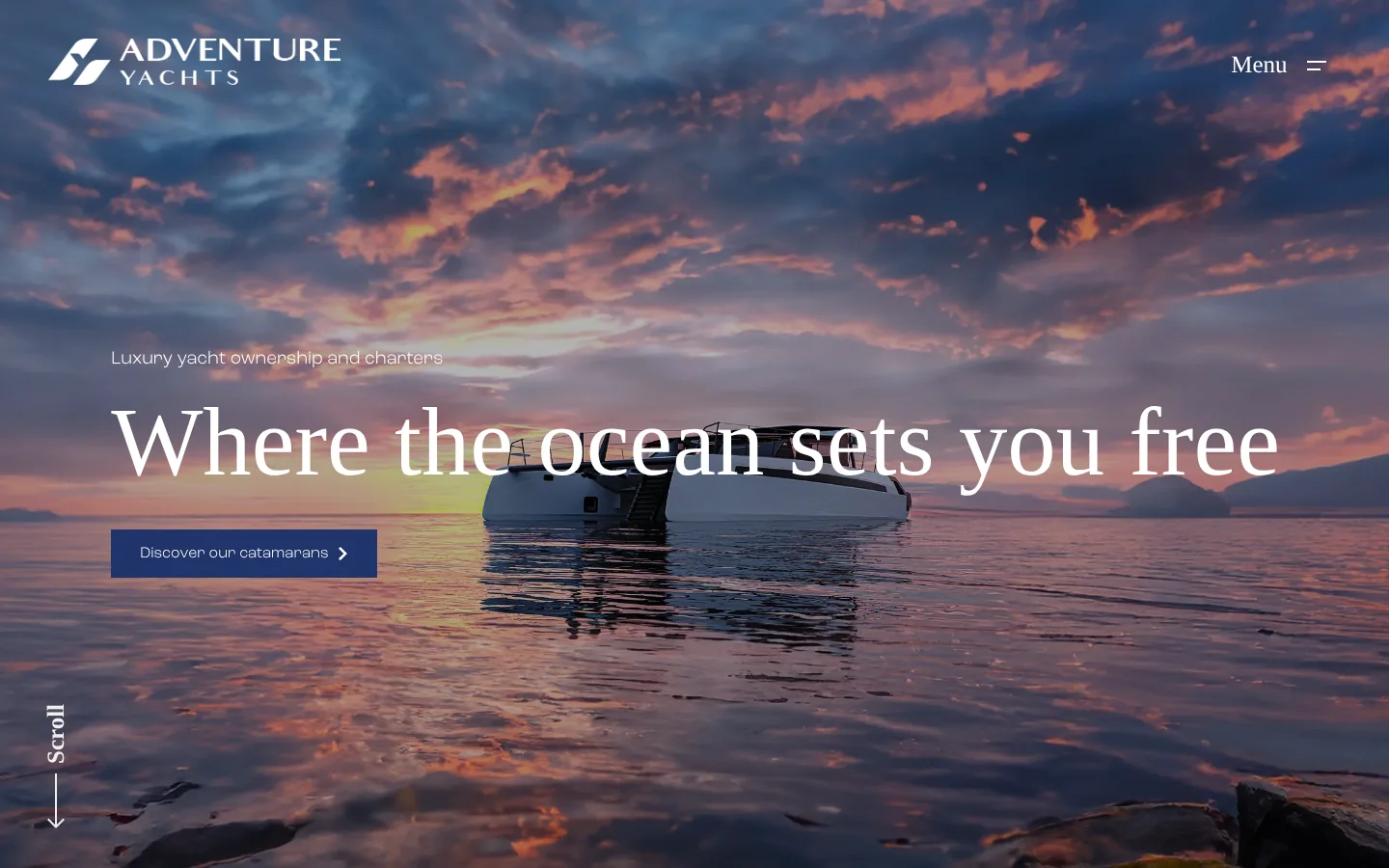 Adventure Yachts website